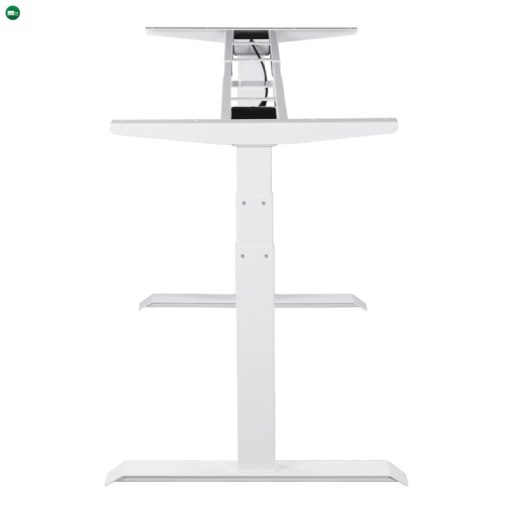 Elektromosan Állítható Magasságú Asztalbázis, 60-125 cm, 3 Memóriás, 3 Láb Szegmens, USB, FEHÉR Íróasztal Váz, Emelhető Asztalláb - Asztallap Nélkül!