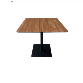   Szögletes Étkezőasztal, Bisztró Asztal Tölgy Színben Palermo - 70X70 cm./80x80 cm. Mdf-fém Palermo