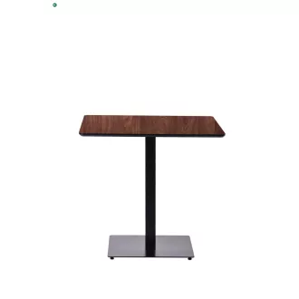   Szögletes Étkezőasztal, Bisztró Asztal Tölgy Színben Palermo - 70X70 cm./80x80 cm. Mdf-fém Palermo