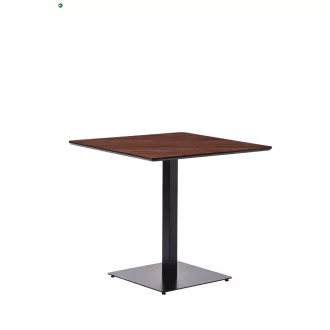   Szögletes Étkezőasztal, Bisztró Asztal Tölgy Színben Palermo - 70X70 cm./80x80 cm. Mdf-fém Palermo
