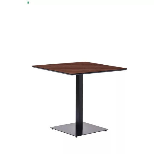 Szögletes Étkezőasztal, Bisztró Asztal Tölgy Színben Palermo - 70X70 cm./80x80 cm. Mdf-fém Palermo
