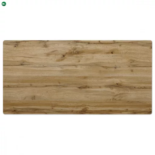 Modern Étkezőasztal Vadtölgy Színben. Méret: 180x90x75 cm, MDF Asztallap, Matt Fekete Fém Szerkezet és Láb HT-885 Belföldi Raktárról