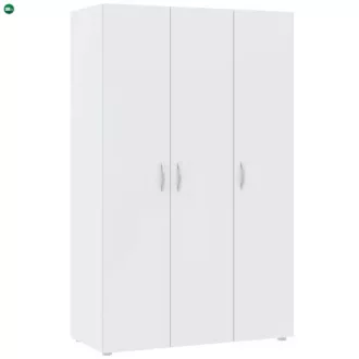   BASIC ruhásszekrény 110 cm, fehér, 3 ajtós – raktárról