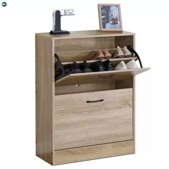   Cipőtartó (cipősszekrény), MDF, barna, ABO-G1014 OAK Belföldi Raktárról