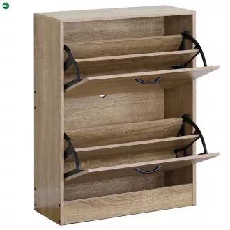   Cipőtartó (cipősszekrény), MDF, barna, ABO-G1014 OAK Belföldi Raktárról