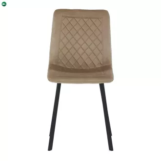   Sötét bézs bársony étkezőszék, DCL-973 CAP4, belföldi raktárról