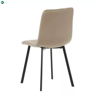   Sötét bézs bársony étkezőszék, DCL-973 CAP4, belföldi raktárról