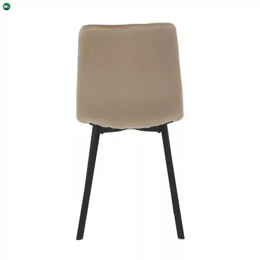 Sötét bézs bársony étkezőszék, DCL-973 CAP4, belföldi raktárról