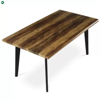   Étkezőasztal 160×90 cm, MDF, Old Wood. HT-F4416 OLW Belföldi Raktárról