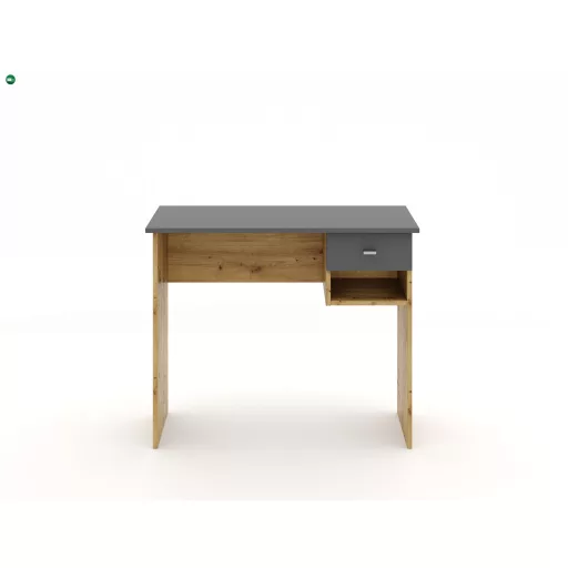 COLIN íróasztal 1 fiókkal, artisan tölgy/antracit színben