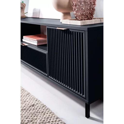 TV szekrény 135 cm indigo színben – ELEGANZO LS‑3