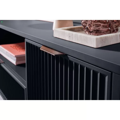 TV szekrény 165,3 cm indigo színben – ELEGANZO LS‑4