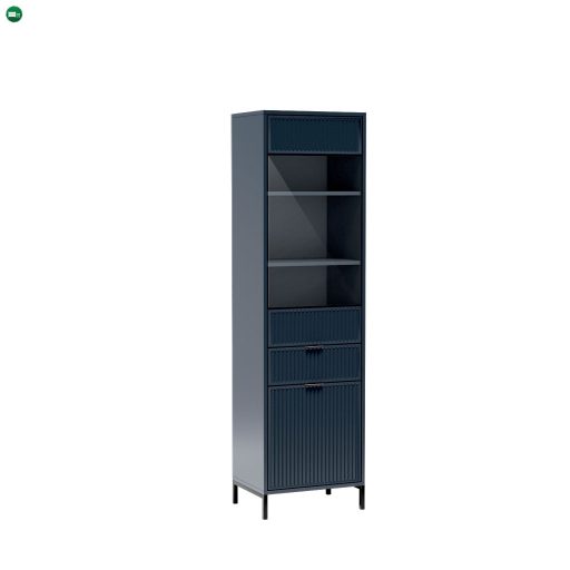 ELEGANZO LS-5 magasvitrin sötétkék színben