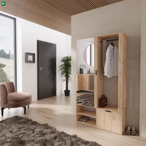 Előszoba bútor szett Artisan tölgy színben – EMILO