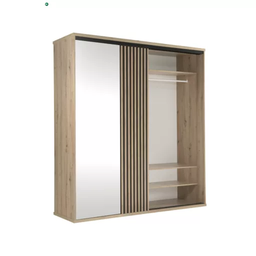 Ruhásszekrény 199 cm Artisan tölgy színben – MODERNO C‑15