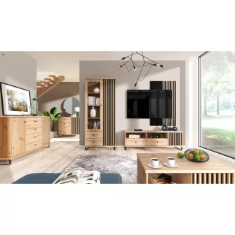   TV szekrény 124 cm Artisan tölgy színben – MODERNO C‑7