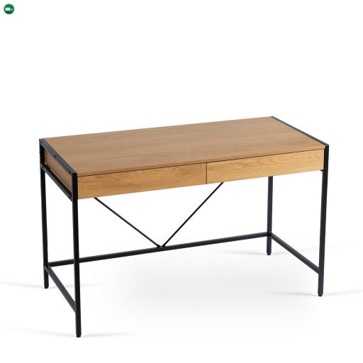ALLY íróasztal 123 cm aranytölgy/fekete