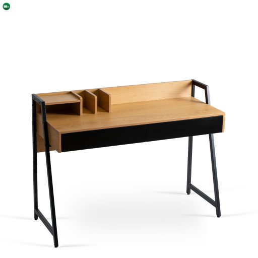 CASS íróasztal 120 cm tölgy/fekete