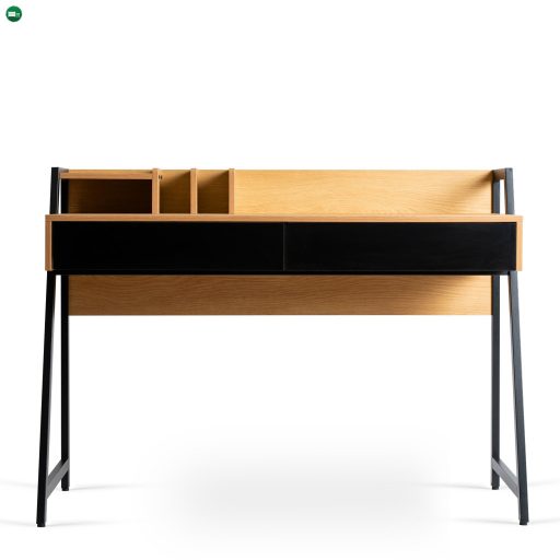 CASS íróasztal 120 cm tölgy/fekete