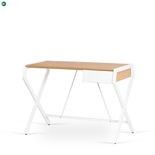 MEG íróasztal aranytölgy/fehér