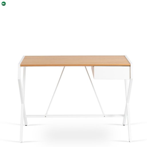 MEG íróasztal aranytölgy/fehér