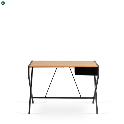 MEG íróasztal aranytölgy/fekete