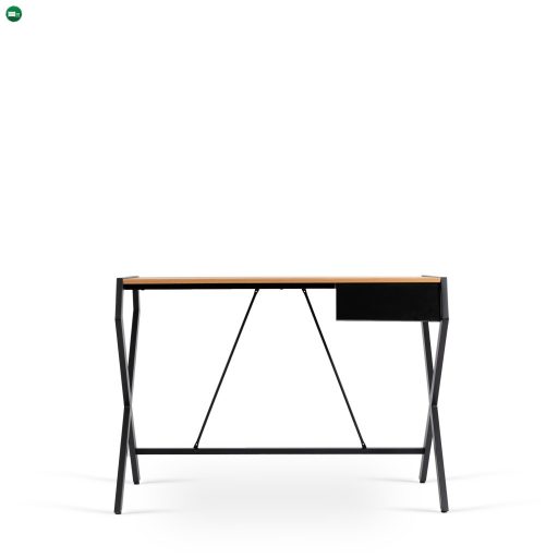 MEG íróasztal aranytölgy/fekete