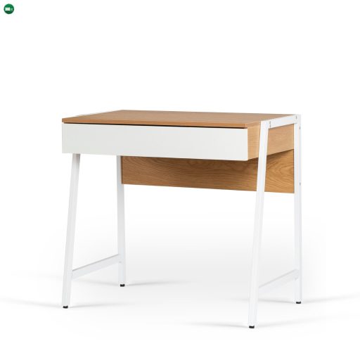 MORI Íróasztal 84 cm tölgy/fehér