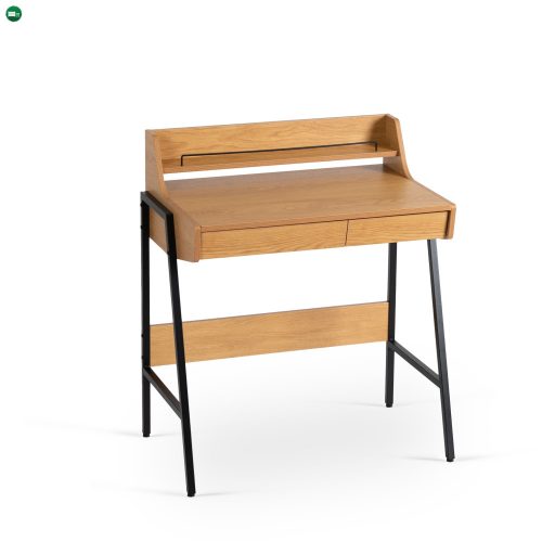 PERI íróasztal 77 cm tölgy/fekete