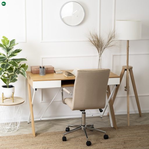 REA íróasztal 120 cm aranytölgy/fehér
