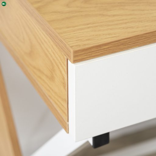 REA íróasztal 120 cm aranytölgy/fehér