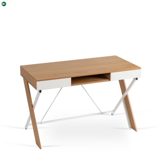 REA íróasztal 120 cm aranytölgy/fehér