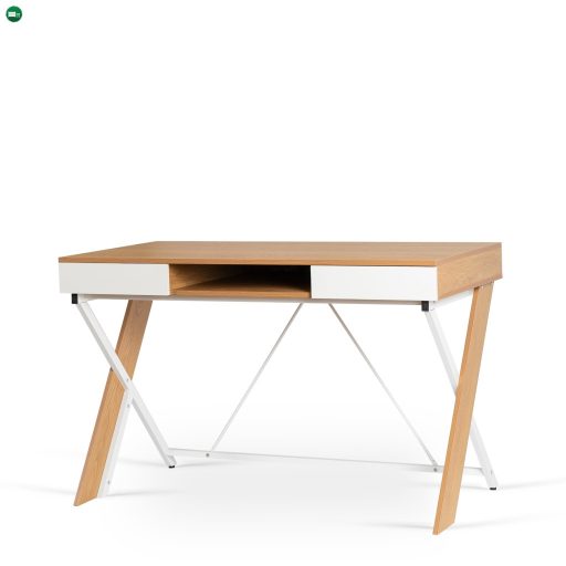 REA íróasztal 120 cm aranytölgy/fehér
