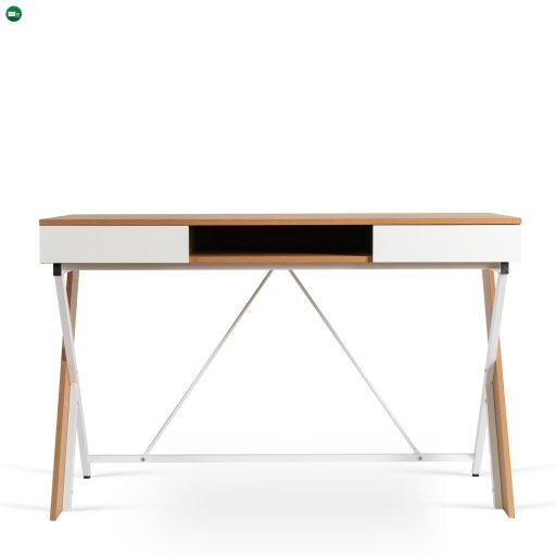 REA íróasztal 120 cm aranytölgy/fehér