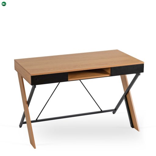REA íróasztal 120 cm aranytölgy/fekete