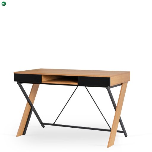 REA íróasztal 120 cm aranytölgy/fekete