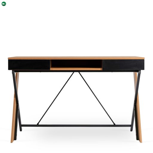 REA íróasztal 120 cm aranytölgy/fekete