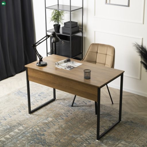 ROSS Íróasztal 120 cm rusztikus tölgy/fekete