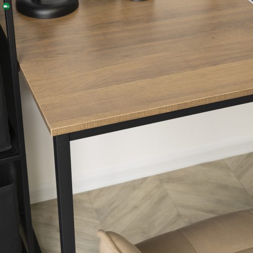 ROSS Íróasztal 120 cm rusztikus tölgy/fekete