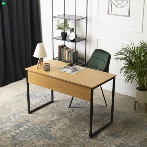 ROSS íróasztal 120 cm aranytölgy/fekete