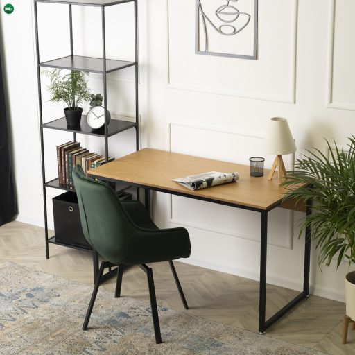 ROSS íróasztal 120 cm aranytölgy/fekete