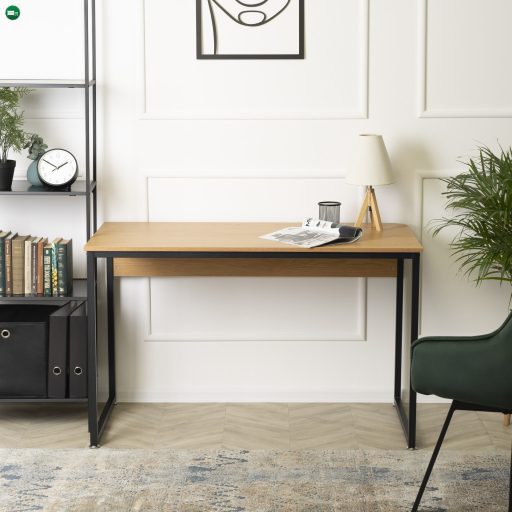 ROSS íróasztal 120 cm aranytölgy/fekete