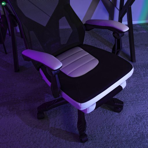 Bing. Gamer Forgószék fekete-fehér színben