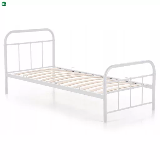 Ágy 90x200 cm fehér színben – PABLO