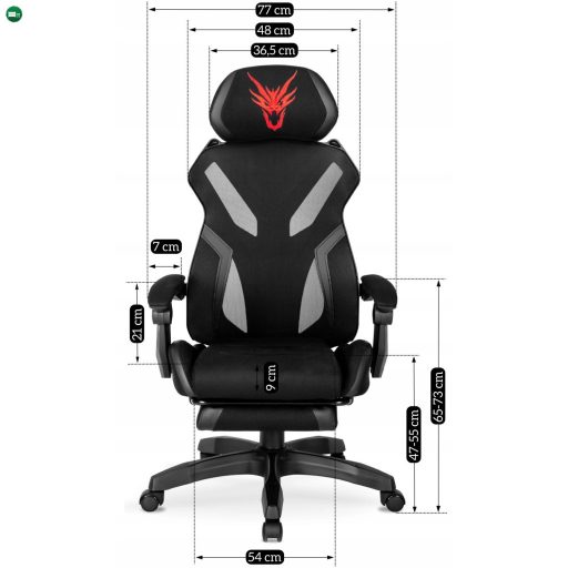 Gamer Iroda Forgószék Fekete Színben MAXIMO
