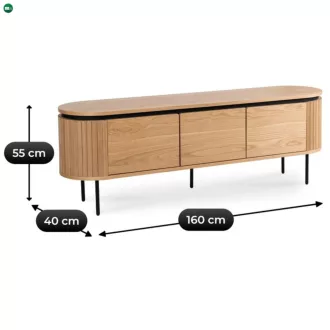 TV szekrény 160 cm tölgy színben – BECK