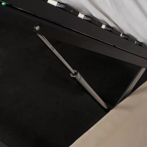 HAGA ágy 160x200 krém velúr ágyneműtartóval