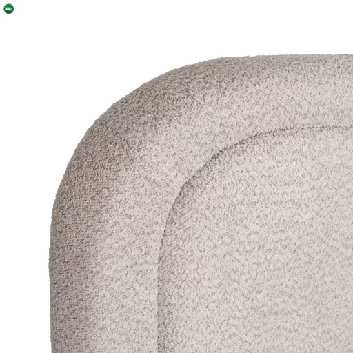 HAGA ágy 160x200 szürke bouclé ágyneműtartóval
