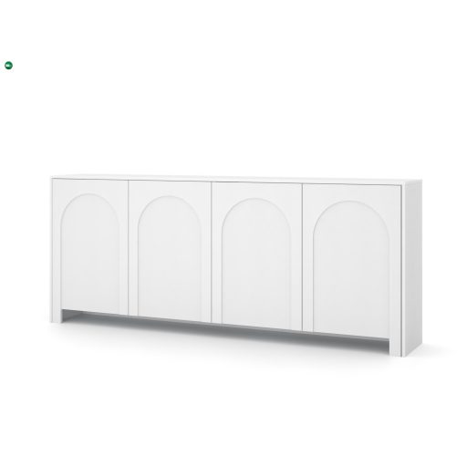4 Ajtós Komód Matt Fehér Színben. ARCO
