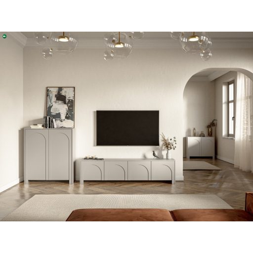 Elegáns 4 ajtós komód kasmír színben. Arco